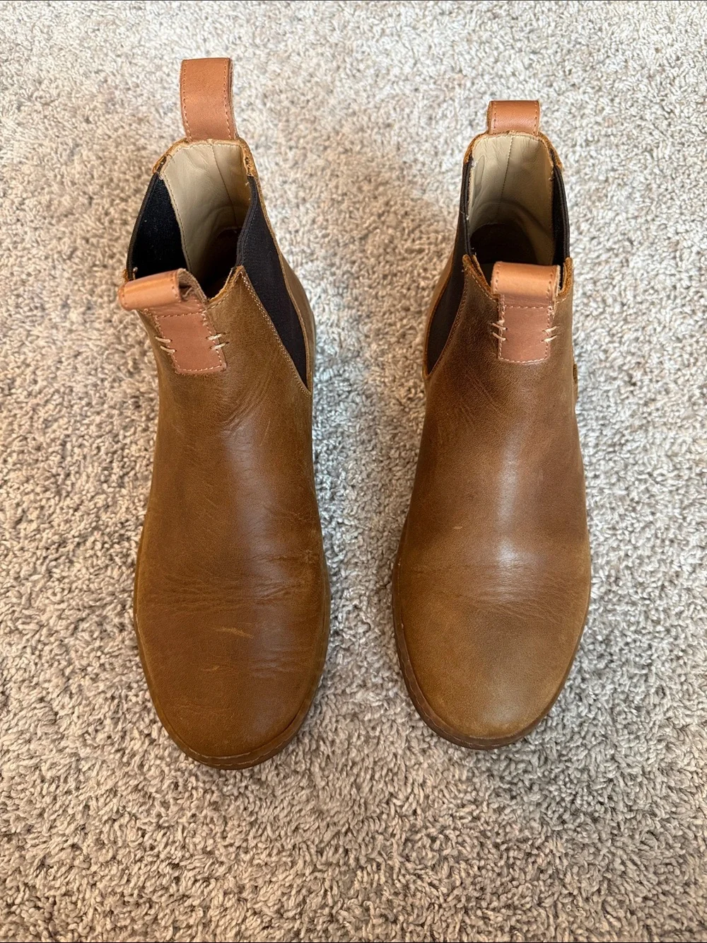LUCA Terra Slip On Chelsea Leather Sneaker Boot in Ravine (Brown)/Gum